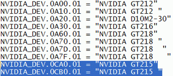 NVIDIA GT215